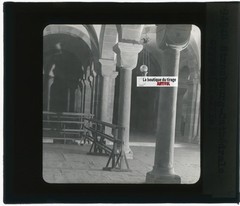 Strasbourg Cathedral, Photo Glass Plaque, Black & White, Positive 8.5X10 Cm