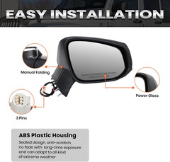 Right Passenger Side Mirror Compatible with Toyota RAV4 2019 2020 2021 2022 2023