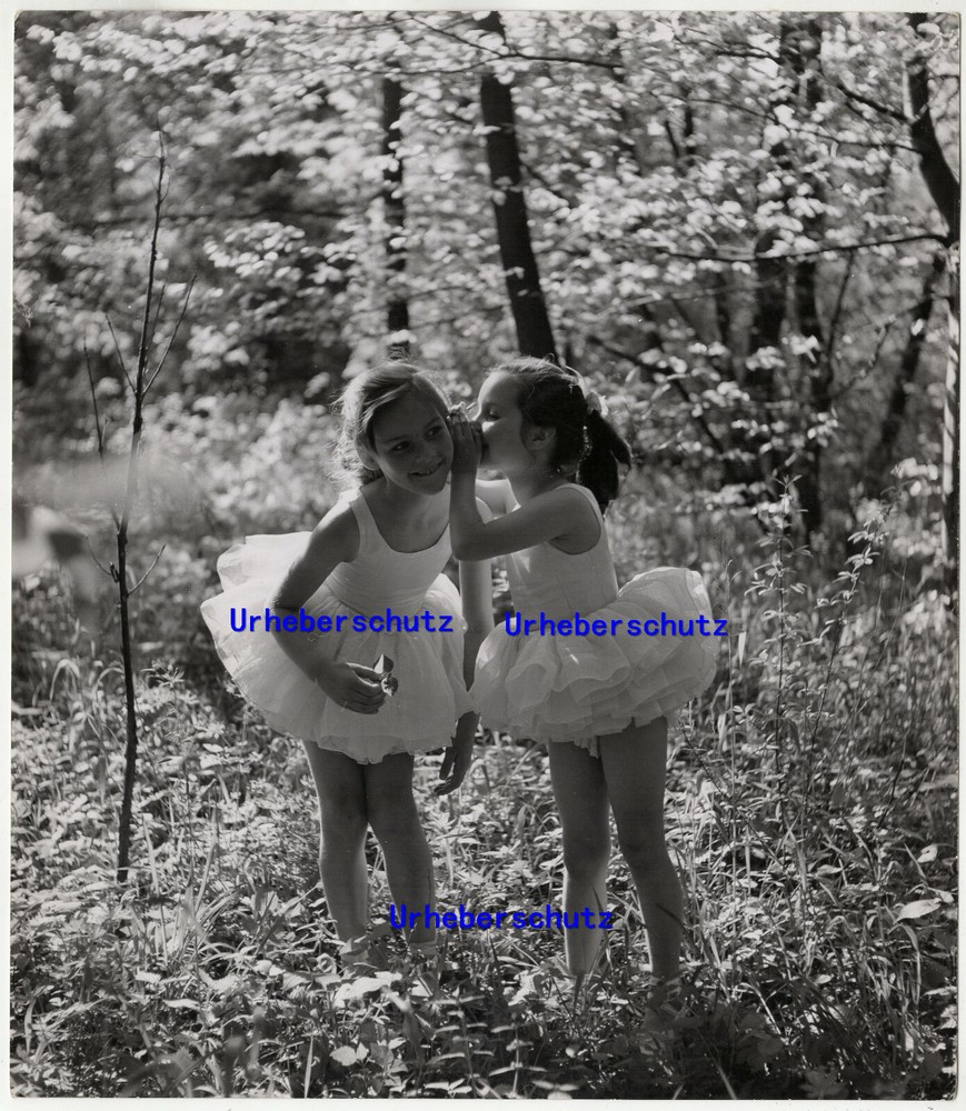 Großes Foto Photo 1950 Ballett Junge Ballerinas München Thilde Krämer 28x24cm 1
