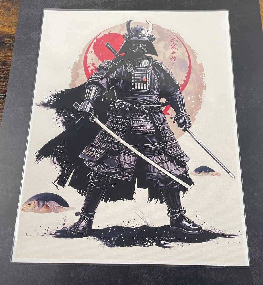 Japanese Inspired Star Wars Collectible 8.5×11 Canvas Fan Art – Darth Vadar