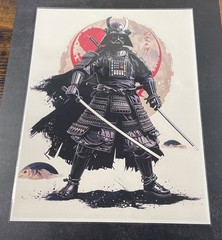 Japanese Inspired Star Wars Collectible 8.5×11 Canvas Fan Art – Darth Vadar