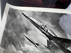 VNTG US Air Force Jet Fighter Print Military JACK LYNNWOOD + Original Negative