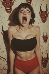 5 ~ 4X6 Glossy HORROR Fine Art ‘ SCREAM QUEEN ‘ Photo FANTASY Set ! 211359082