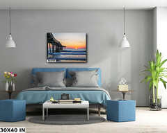 Piering into the Sunrise Ocean limited edition nature wall decor photography
