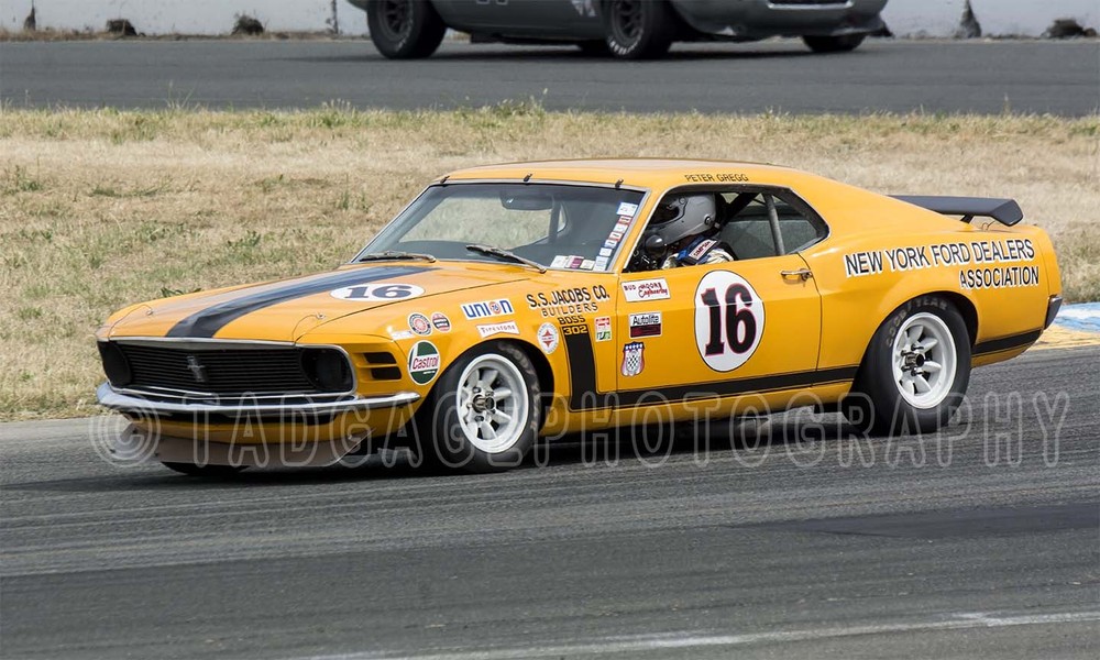 1971 Ford Mustang Boss 302 Vintage Classic Race Car Photo CA-1299