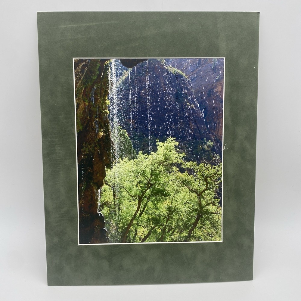 Matted Rainy Landscape Photo Print 11 X 14 Wall Art Gallery Decor