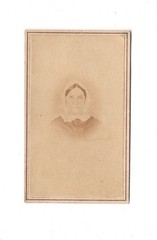 N. A. Beers CDV Photo Lady Portrait with Hood & Tax Stamp – Franclin / USA 1864