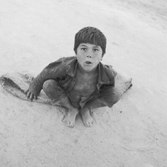 Photo On Paper Analog SPAIN CHILD 1960 Size 30x30cm