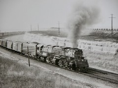 UNION PACIFIC Engine X3986 Locomotive 8×10 Photograph Vtg 50s Railway Railroad