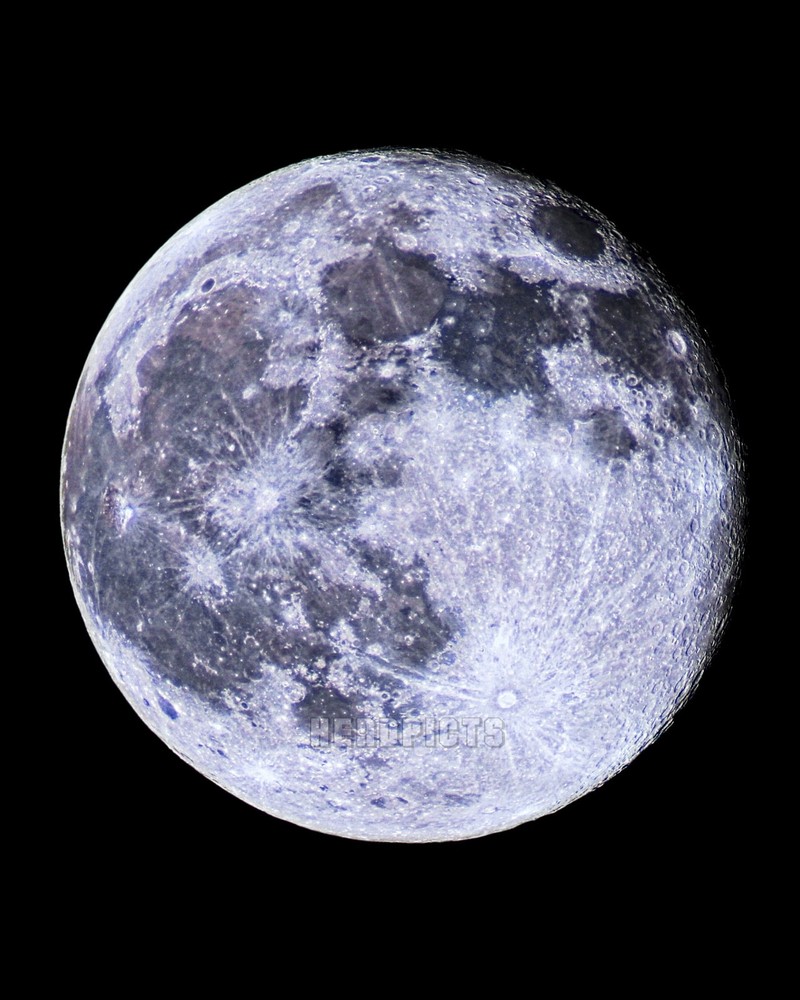 Moon Decor 8×10 inch Print 99 Percent Full Moon (Waning Gibbous Phase) M0800