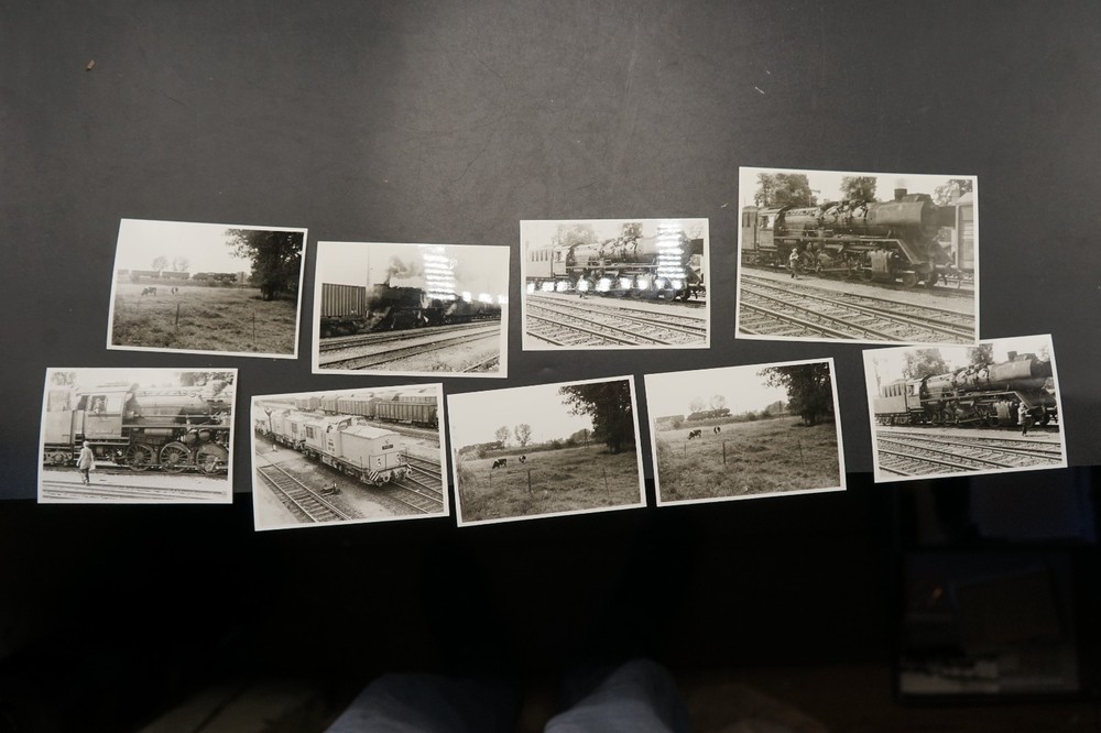 Photo Steam Locomotive Bundle Lot GDR Railway Train Diesel Wittenberge 111 Track 50 Old