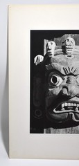 J.W. Howlett Black + White Photograph of a Statue of an Asian Lion or Dragon