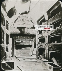 Catacombs San Sebastian, Drawing Plate Glass, Black & White, Positive