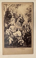 orig. CDV photo Elisabeth Sissi Franz Joseph Kaiser Austria family 1861 nobility