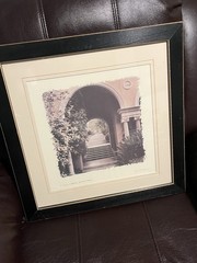 European Garden By Allan Blaustein Photography Framed With Glass 18 1/2 X 18 1/2