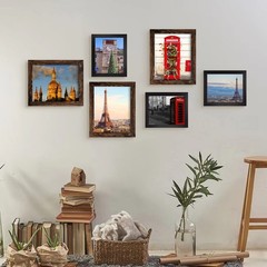 SESEAT 8×10 Picture Frame Rustic Brown, Display Pictures for Wall and Tableto…