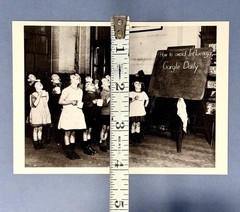 Avoid Influenza, Children Gargling 1929 Fotofolio Art Photo Print Card Flu