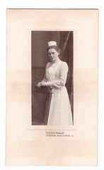 KAB photo around 1900, pretty nurse, Offenbach