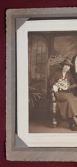 Antique Photograph of Four People In a Conservatory or Greenhouse