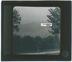 Masevaux, France, Photo Glass Plaque, Black & White, Positive 8.5X10 CM