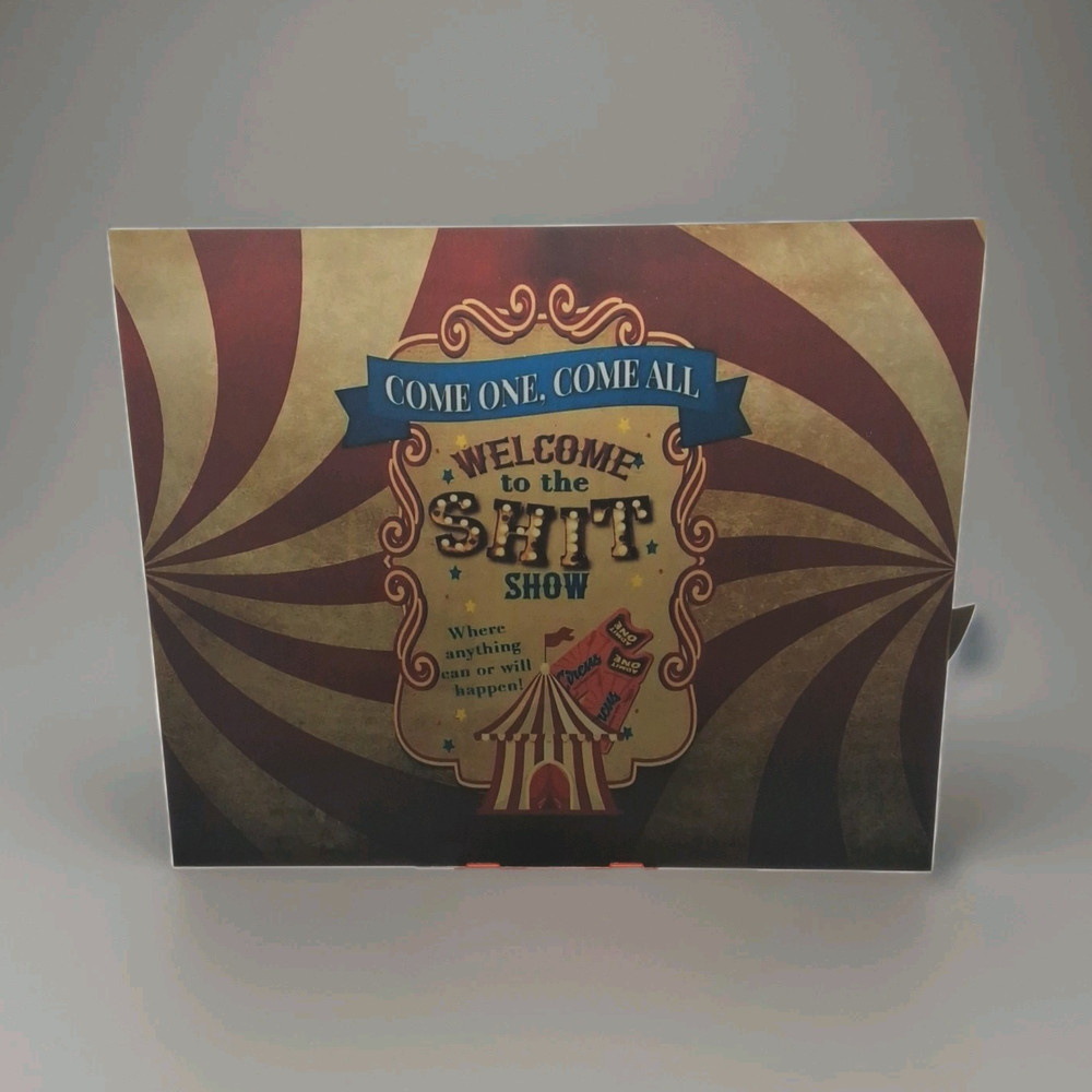 Multicolor Swirl «Come One, Come All» 8 x 10 Metal Sign