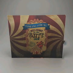 Multicolor Swirl «Come One, Come All» 8 x 10 Metal Sign