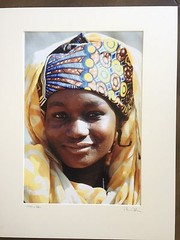 BRUCE BLUM SIGNED COLOR Photo Print (11″X 17″)-«Woman in Yellow «