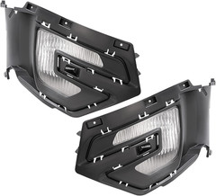 Fog Lights W/Bezels Pair Compatible with 2016-2017 Ford Explorer & 2016-2019 For