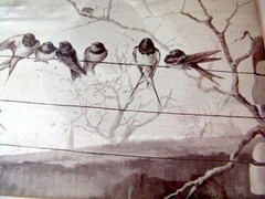 MARIE LAUX Birds Auf Der Wanderschaft Franz Hanfstaengl Munich GERMANY Signed