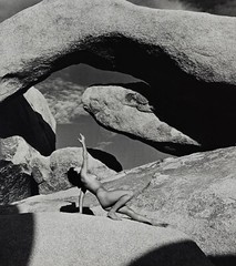 Andre De Dienes Photo Arches Nude in National Park Silver Gelatin Print 1960 COA
