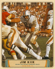 Jim Kiick Miami Dolphins Super Bowl VII Graphic – 8″ x 10″ Glossy Photo