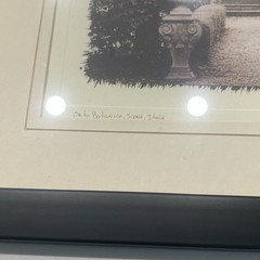 Alan Blaustein European Garden Sepia Set of 3 Framed Landscape Photographs