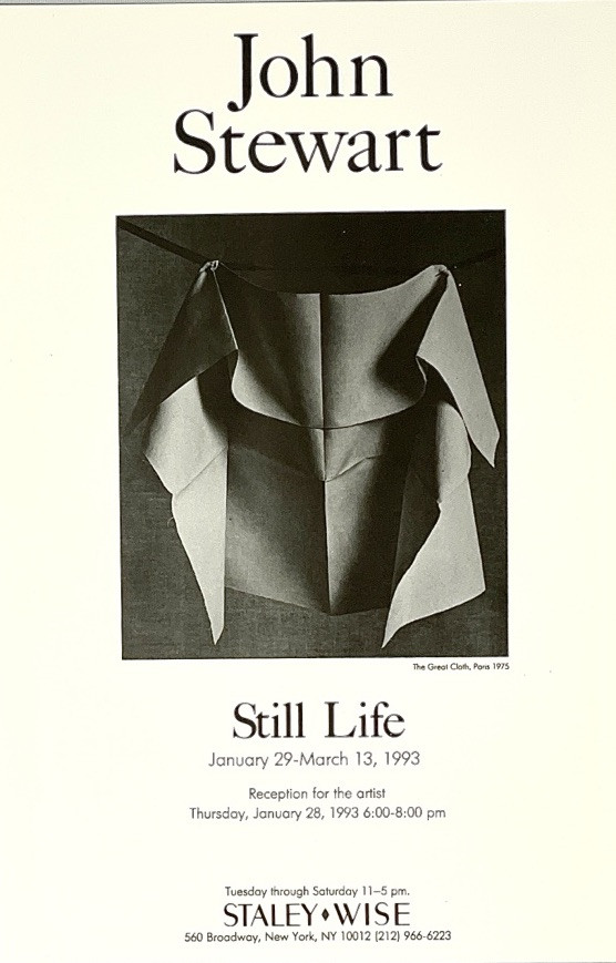 John Stewart (1919-2017) Art Announcement Card 1993 – Still Life – Stayley-Wise