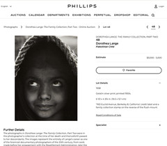 DOROTHEA LANGE Pakistani Girl (1958) Silver Gelatin ex-MoMA Collection