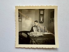 orig. Photo Young Child 1941 Music Accordion