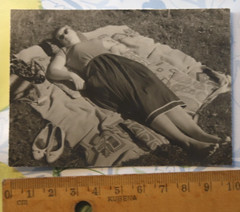 Photo 1955 woman woman Renate meadow nature girl vintage AU