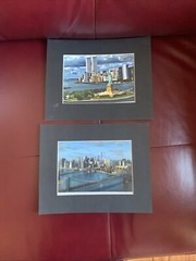 New York Skyline Statue of Liberty Two Pics From NY