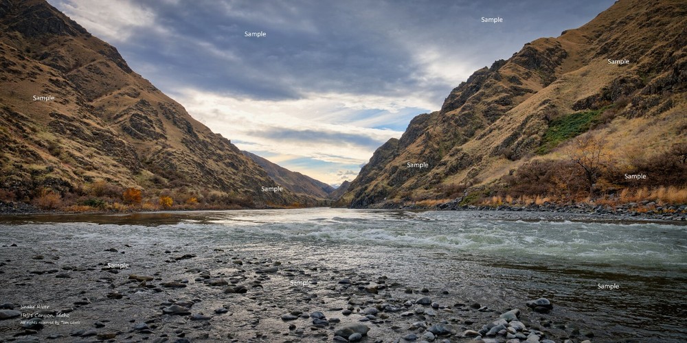 Snake River in November Hell’s Canyon #2 Idaho Mountain Photo Print HC03