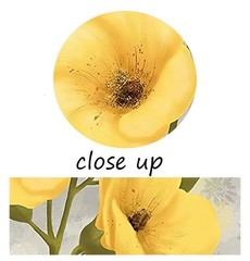 Yellow and Gray Flowers Canvas Wall Art Tulip Picture Prints Artwork Modern F…