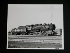 549 Locomotive Chicago & Illinois 8×10 Photograph Vtg 50s C&IM Railway Railroad