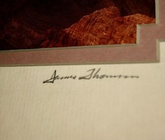 James Thomson Signed Print #2 Grand Canyon Pucci Gallery 8×10 Desert Art Sunset