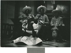 Black performers singer Brazil ? on stage vintage art photo by Louis Renault