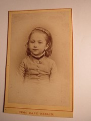 Berlin – November 1877 – Else Moser as Girl 7 3/4 Years Old – Portrait / CDV