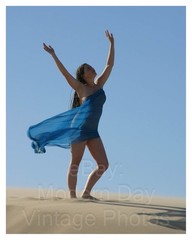 Artistic 8×10 Photo original artist of Sarah on in Sand Dunes sar_0735