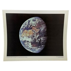 Vintage Apollo 11 Earth Photo NASA 1969 Space Exploration Print