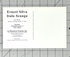 Ernest Silva (1932-2001) Art Announcement Card – Italo Scanga