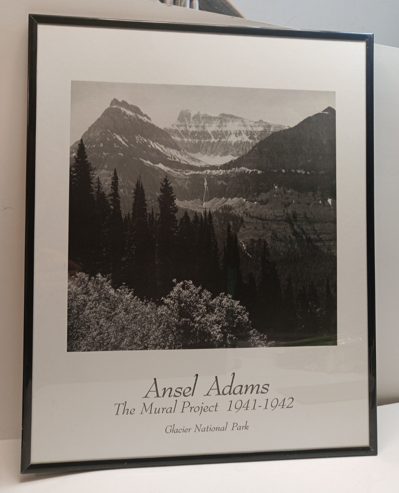 VTG Ansel Adams The Mural Project 1941-1942 Glacier National Park Framed Print