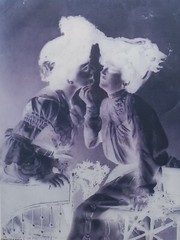 5##Photo negative film – Kissing women – Lesbian couple – Love – Kiss