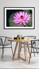 Pink Water Lily 01 XL Giclee Fine Art Print 20 x 30 inches unframed