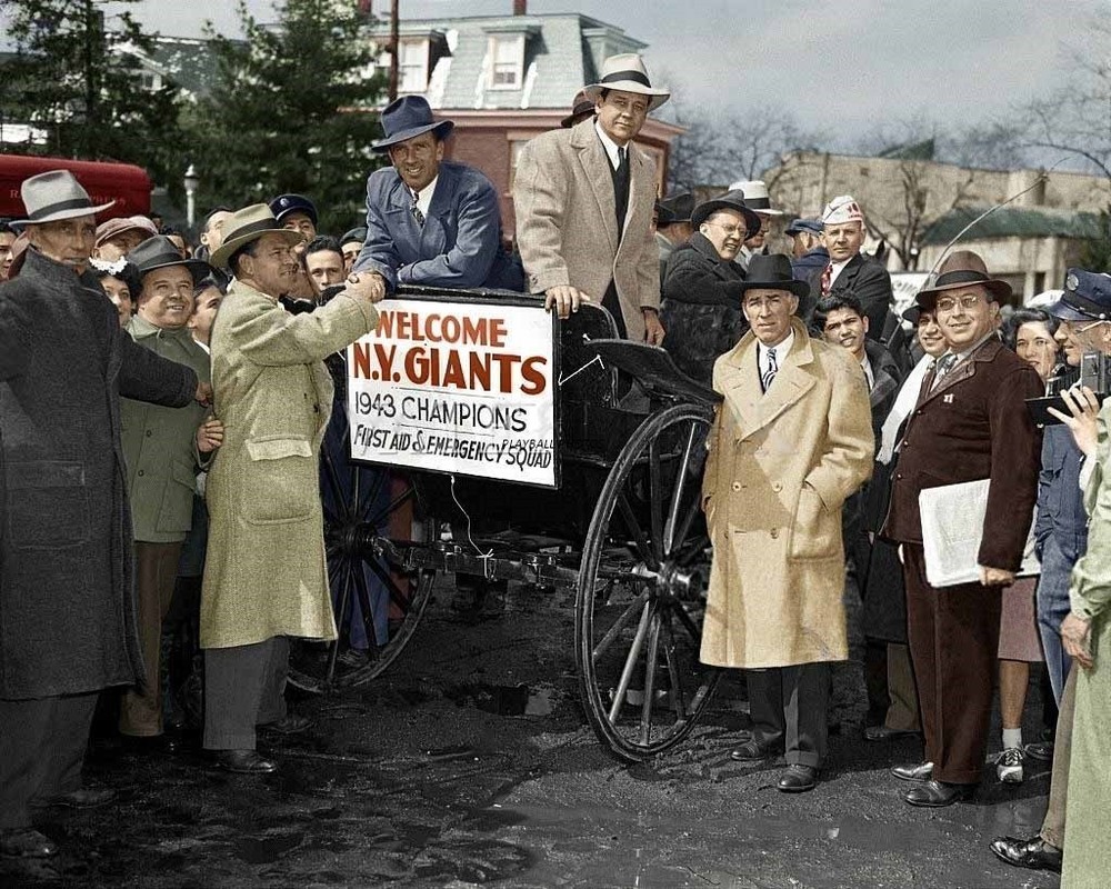 Carl Hubbell-1943 8×10 Colorized Print-FREE SHIPPING